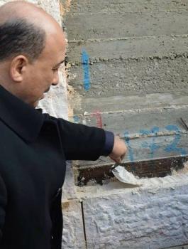 بناء بيوت مهدمة في غزة 