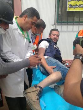 7 إصابات برصاص الاحتلال قرب السياج الفاصل على حدود غزة