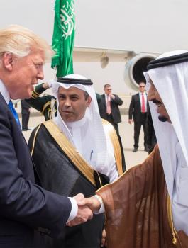 الملك سلمان وترامب 