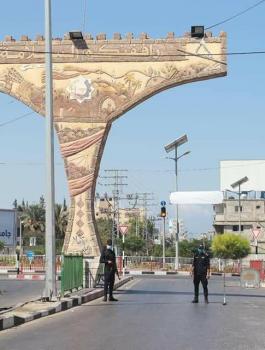 حظر التجوال في غزة 