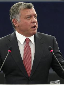 العاهل الاردني والقضية الفلسطينية 