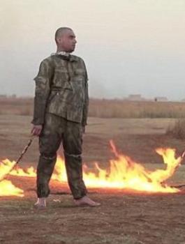 حرق جنود اتراك 