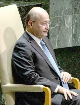 الرئيس العراقي والفلسطينيين 