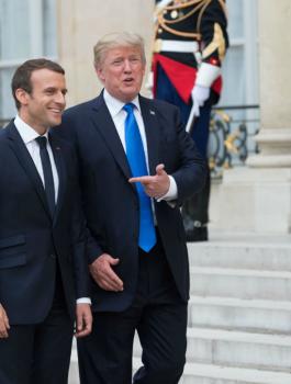 ترامب والاحتجاجات في فرنسا 