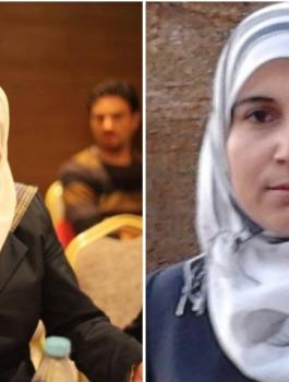 الاسيرة سوزان العويوي والأسيرة لمى خاطر