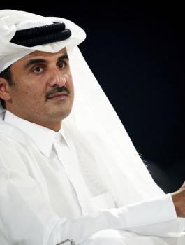 امير دولة قطر وفلسطين 