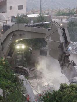 هدم منزل أسير في قباطية 