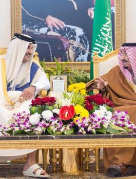 امير قطر والملك سلمان 