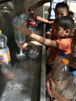 تلوث المياه في غزة 