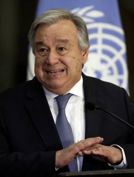 امين عام الامم المتحدة وقطاع غزة 