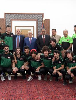 الرئيس والمنتخب العراقي لكرة القدم 
