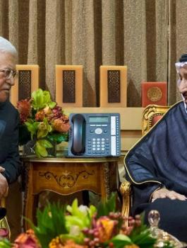 الرئيس والملك سلمان 
