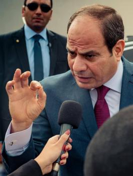 السيسي والتظاهر في مصر 