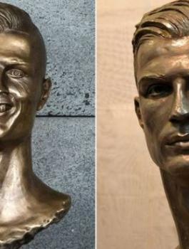 تمثال رونالدو الجديد 