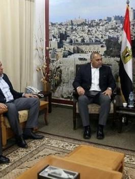 الوفد الامني المصري في غزة 