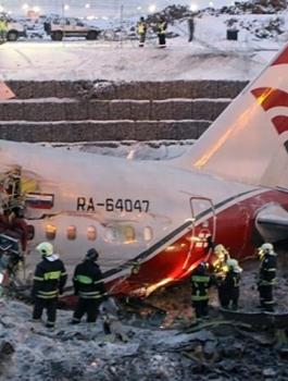 تحطم طائرة روسية 