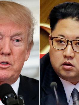 الزعيم الكوري الشمالي وترامب 