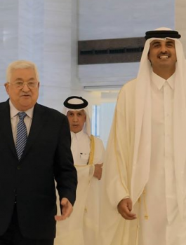 عباس وامير قطر 