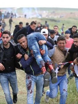 الشهداء في غزة خلال مسيرة العودة 