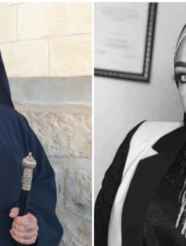 المطران عطا الله حنا واسراء غريب 