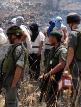 المستوطنون يهددون اهالي يتما 