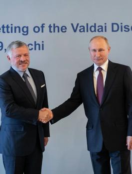 العاهل الاردني والقضية الفلسطينية 