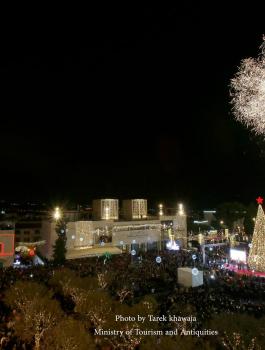 اضاءة شجرة الميلاد في بيت لحم 