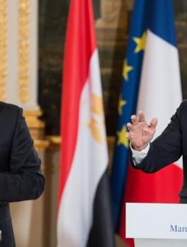 ماكرون والسيسي 