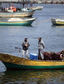 تفليص مساحة الصيد في غزة 