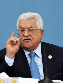 عباس والوفد الامني المصري 