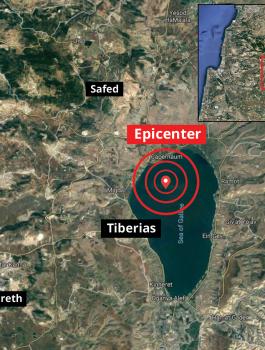 هزة ارضية تضرب شمال فلسطين 