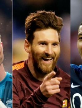 ممبابي ورونالدو وميسي 