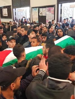 تشييع جثامين تفجير النصيرات 