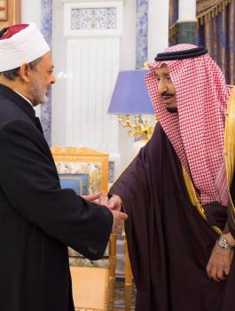 شيخ الازهر والملك سلمان 