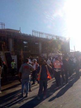 إصابة 6 عمال من الخليل بانهيار سقف مبنى قيد الانشاء في مستوطنة غرب بيت لحم