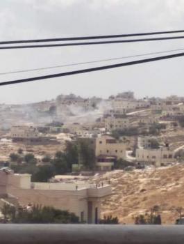 حرق منازل في يطا على اثر مقتل شاب 