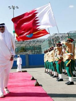 امير الكويت وامير قطر 