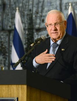 الرئيس الاسرائيلي والضم 