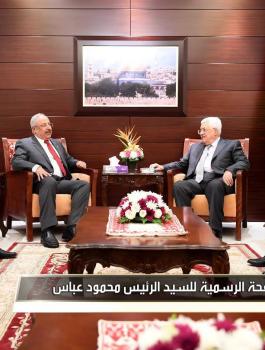 عباس ووفد من الكويت 