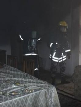 حريق منزل في البيرة 