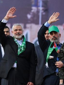 نتنياهو والسنوار وهنية 