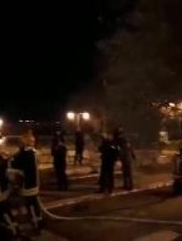 حريق في الاقصى 