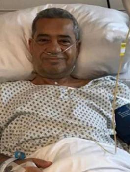 مصطفى الآغا في العناية المكثفة 