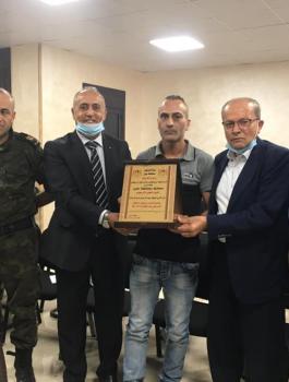 تكريم اسرى محررين في جنين 