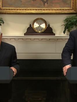 لقاء عباس ترامب 