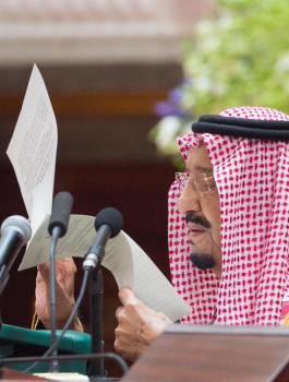 الملك السعودي واليمن وسوريا 