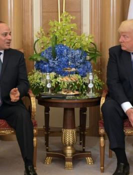 السيسي يمدح ترامب.. والرد غير متوقع!