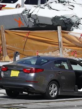 انهيار جسر في فلوريدا 