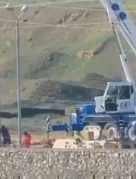 مصر تبني جدارا مع غزة 