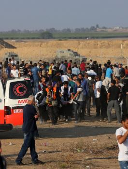 مسيرات في غزة 